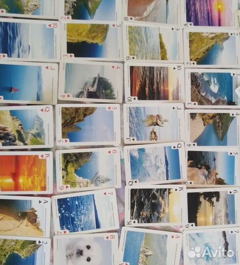 Игральные карты с видами озера Байкал