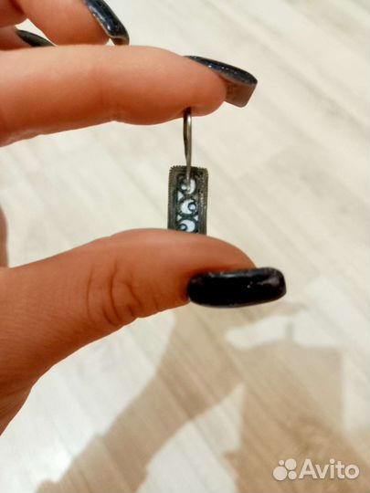 Серьги финифть,винтаж