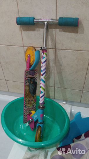 Самокат детский для девочки бу