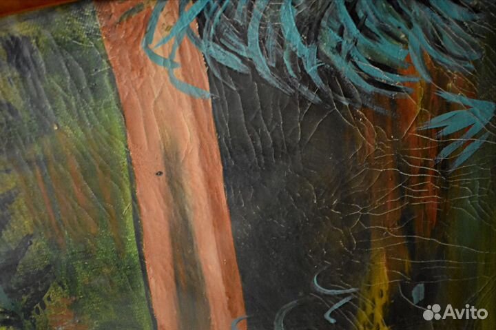 Картина маслом на холсте старинная