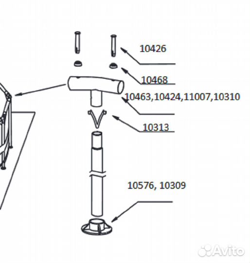 Пружинный фиксатор для бассейна