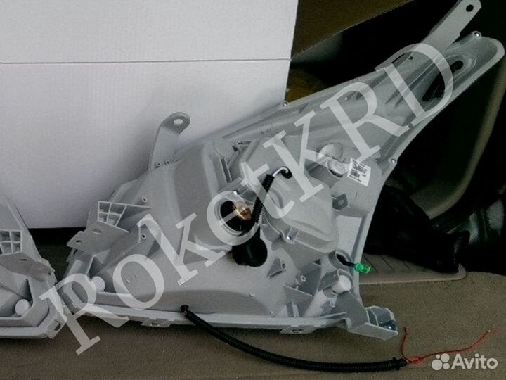 Фары land cruiser prado 120 02-09г черные