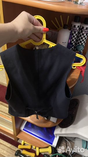 Школьный костюм жилет +пиджак