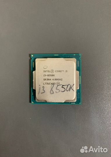 Процессор Intel Core i3-8350K LGA1151 v2,4x4000мгц