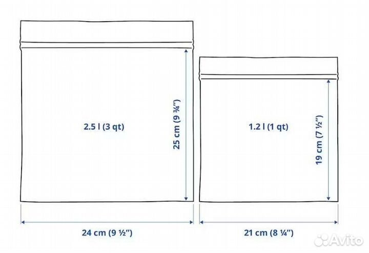 Istad истадпакет закрывающийся, серый/белый