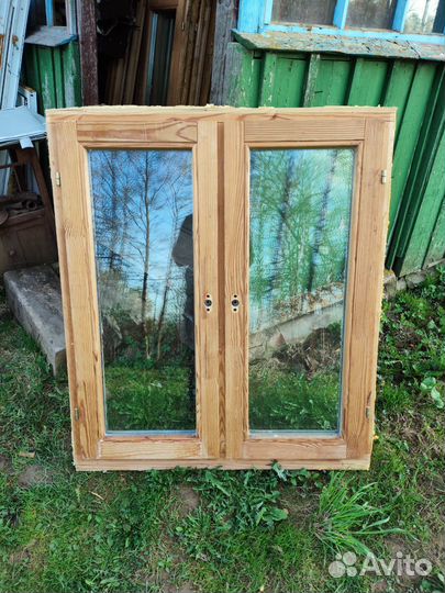Окна деревянные со стеклопакетами б/у