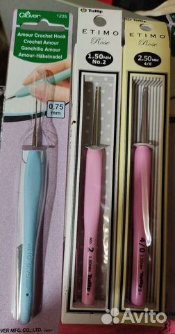 Крючки новые для вязания Tulip