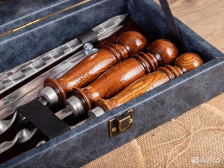 Набор шампуров в кейсе