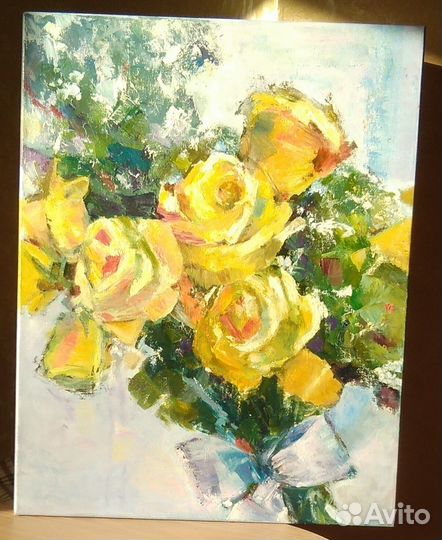 Картина маслом на холсте цветы