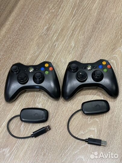 Геймпад xbox 360 беспроводной + адаптер
