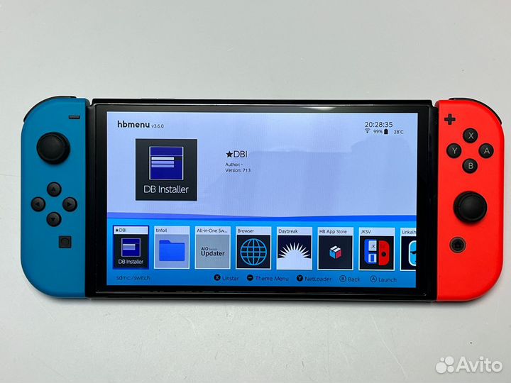 Nintendo switch oled прошитая чип