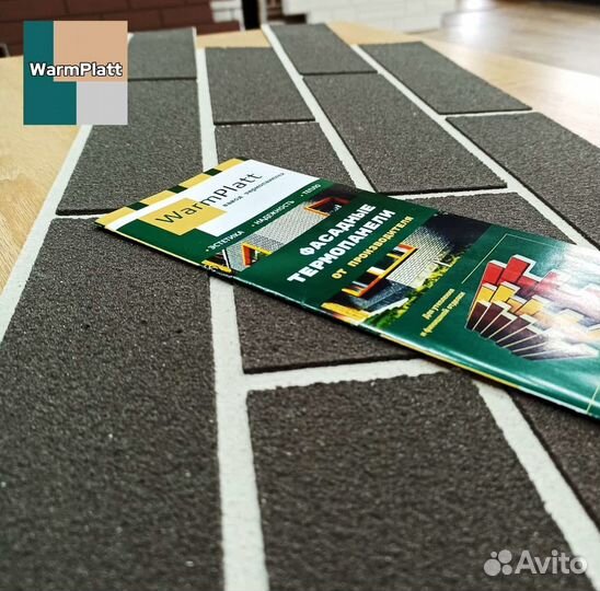 Гибкий кирпич WarmPlatt без затирки швов