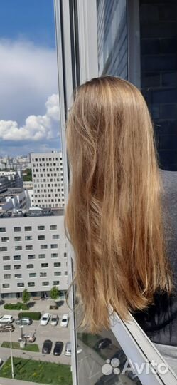 Волосы натуральные блонд