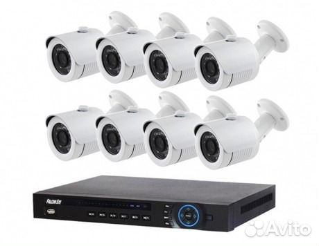 Комплект видеонаблюдения на 8 AHD камер 2mp, улица