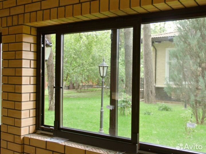 Сдвижные оконные порталы для коттеджа