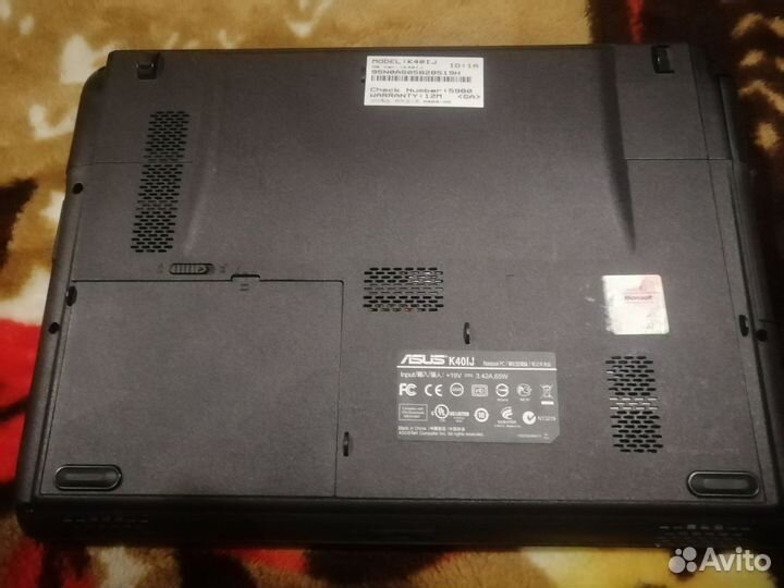 Ноутбук asus k40ij