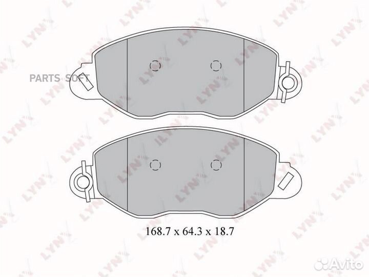 Lynxauto BD3032 колодки дисковые передние\ Ford Transit 2.3/2.0Di-2.4TDE 00