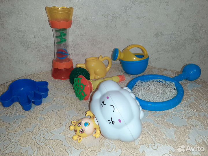 Игрушки для купания пакетом