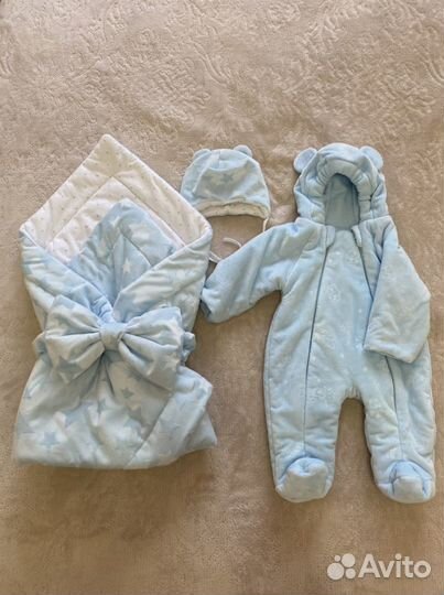 Комплект на выписку размер 62-68 осень/зима