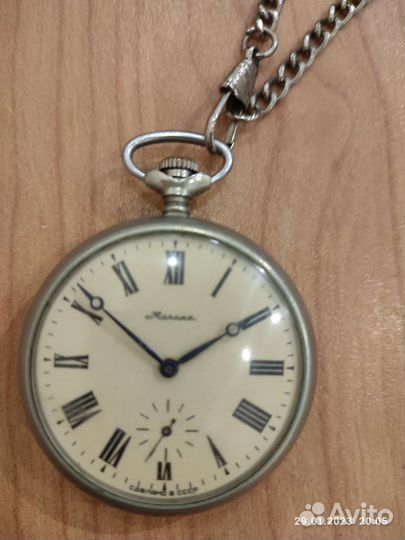 Часы карманные механические СССР молния