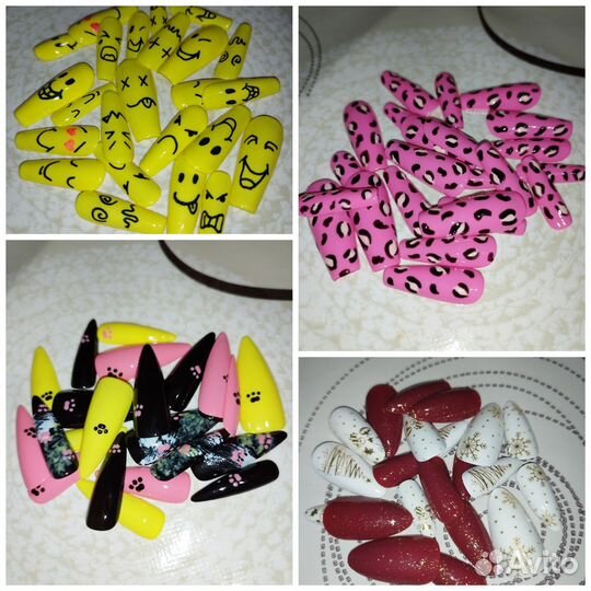 Накладные ногти с дизайном