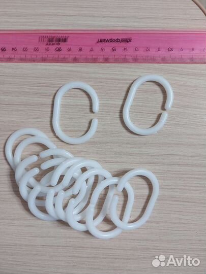 Кольца для шторки в ванную