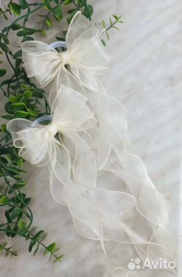 Бантики из органзы