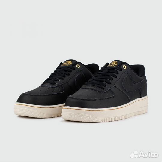 Кроссовки Nike Air Force 1 Low Black / White Leath