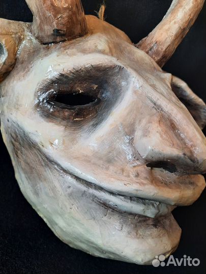 Маска интерьерная папье-маше, ручная работа