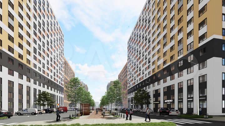 3-к. квартира, 67,2 м², 2/17 эт.