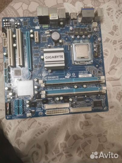 Материнская плата с процессором