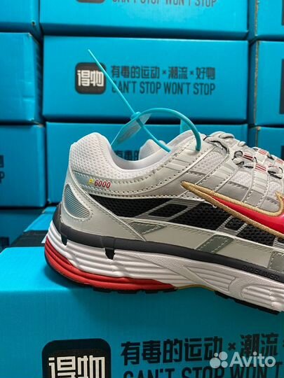 Nike P6000 White Red серебряные Оригинал Poizon