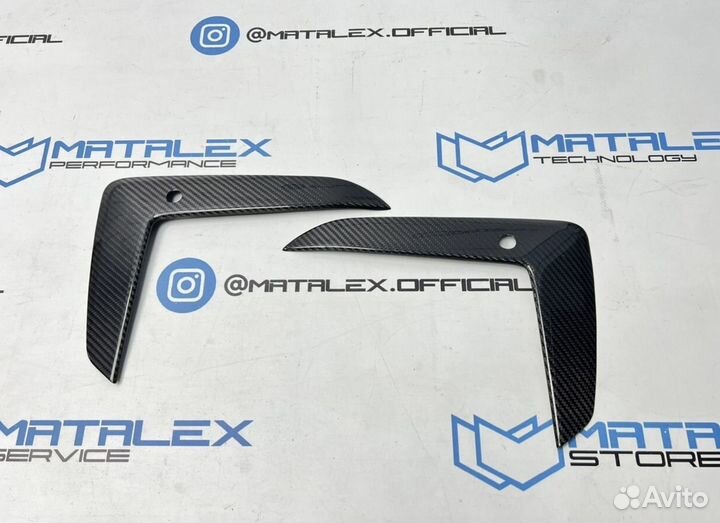 BMW G30 рест карбон вставки в бампер