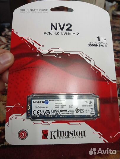SSD диск Kingston NV2 M.2 PCI-E 4.0