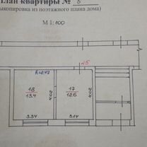 Комната 26 м² в 2-к., 1/2 эт.