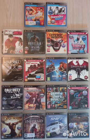 Игры диски для ps3