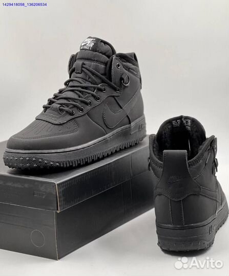 Ботинки Nike Air Force 1 Duckboot (с мехом) (Арт.15668)