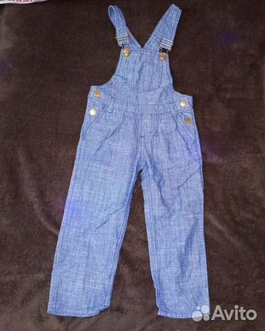 Джинсовый комбинезон для девочки 104