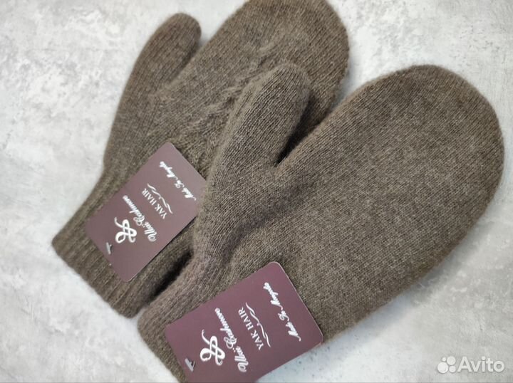 Варежки пух Яка двойные Монголия