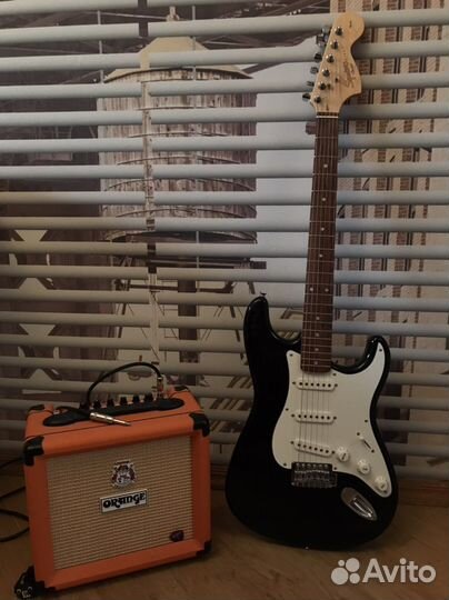 Fender squier affinity stratocaster+orange crush12