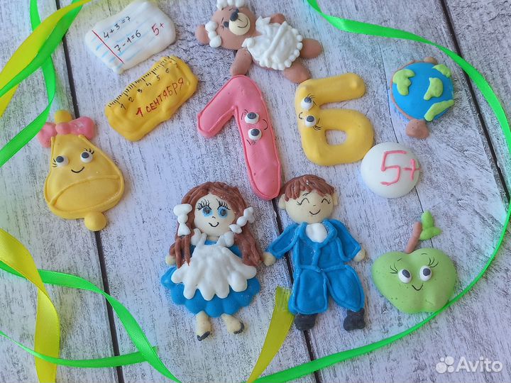 Набор фигурок маршмеллоу на тему 1 сентября