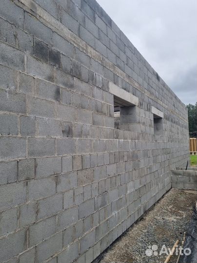 Блок строительный перегородочный (390х90х188)