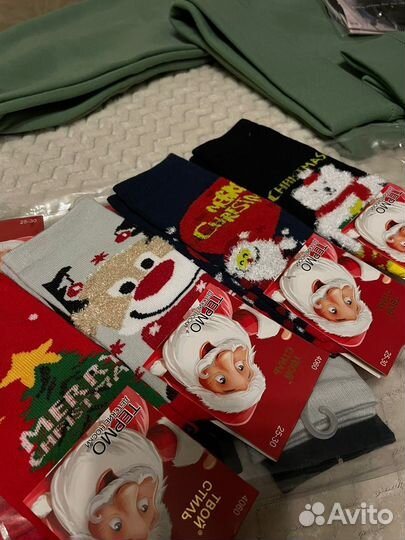 Носки новогодние детские