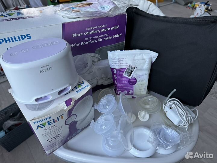 Молокоотсос avent электрический двойной