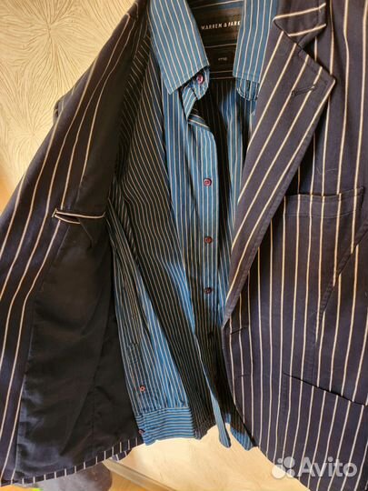 Пиджак мужской в полоску