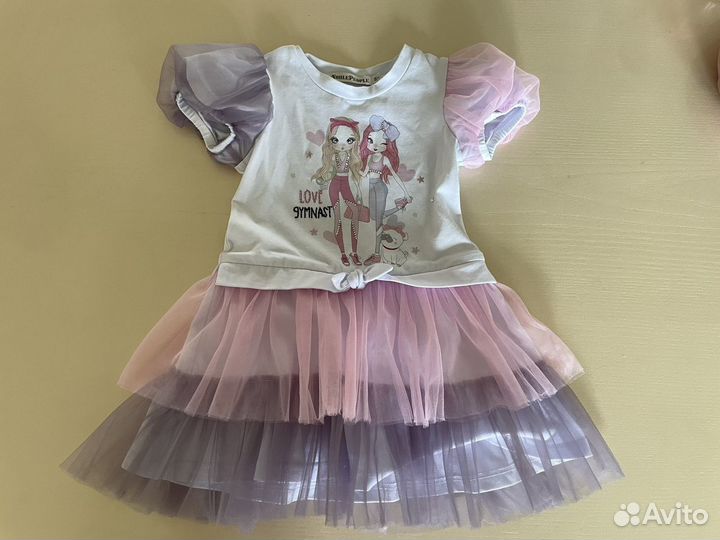 Нарядное платье для девочки 98
