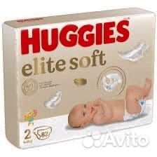 Подгузники хаггис elite soft 2