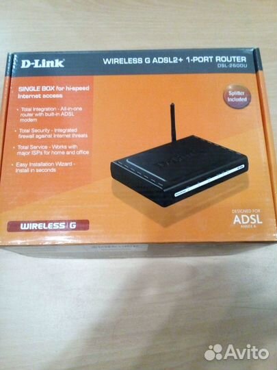Маршрутизатор adsl2+ D-Link DSL-2600U/NRU/C4A