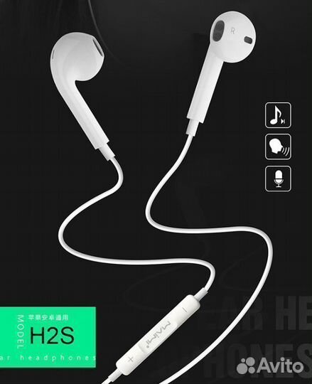 Наушники проводные maimi H2S белые