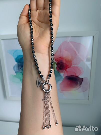 Колье чокер из натуральных камней